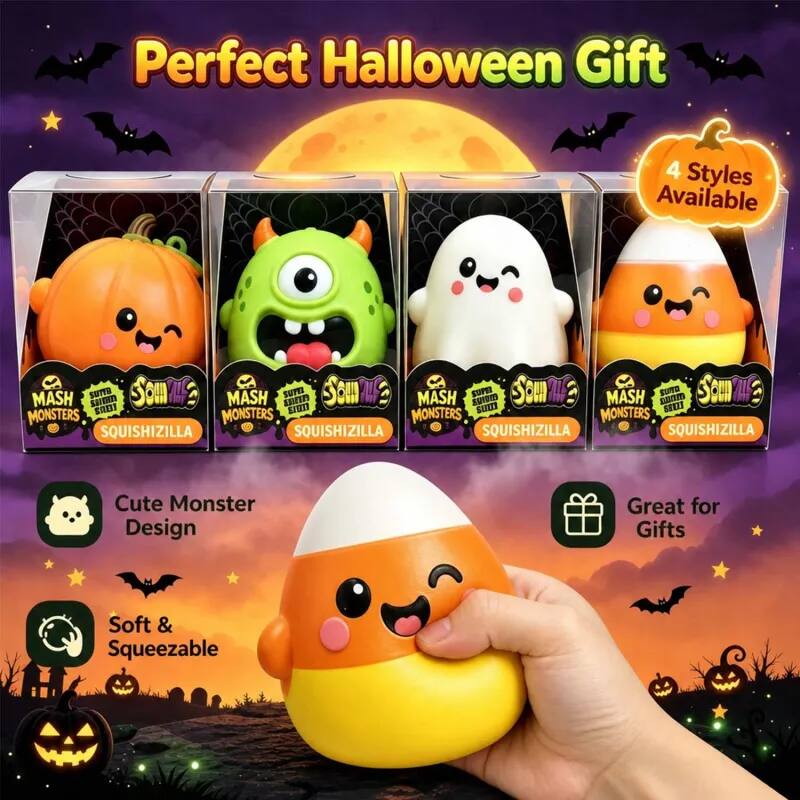 Perfect Halloween Gift

4 Styles Available

MASH MONSTERS SQUISHIZILLA

Cute Monster Design

Great for Gifts

Soft & Squeezable