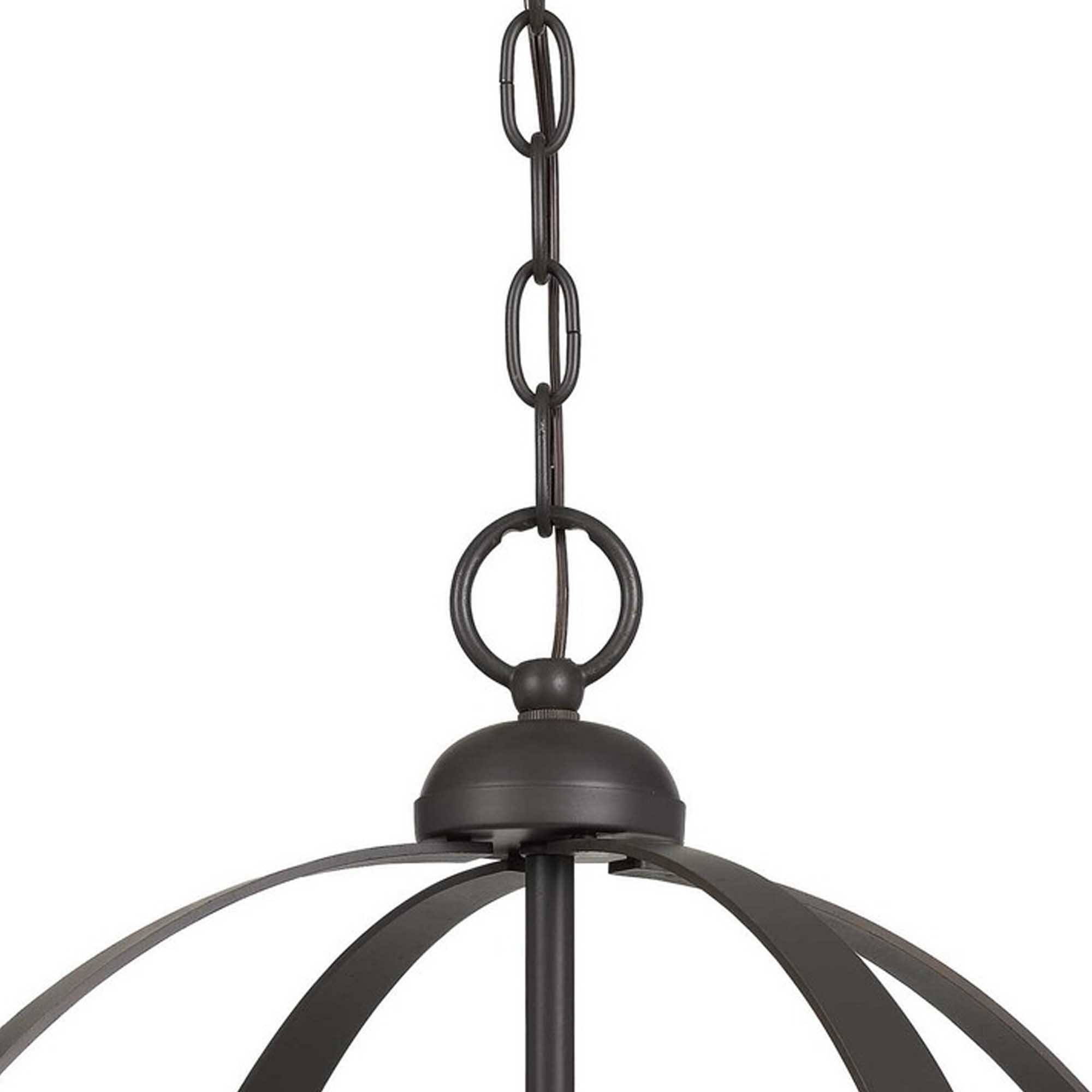 Left. Manhattan Lane - Metal Chandelier with 4 Candelabra Holders - Gold and Black.