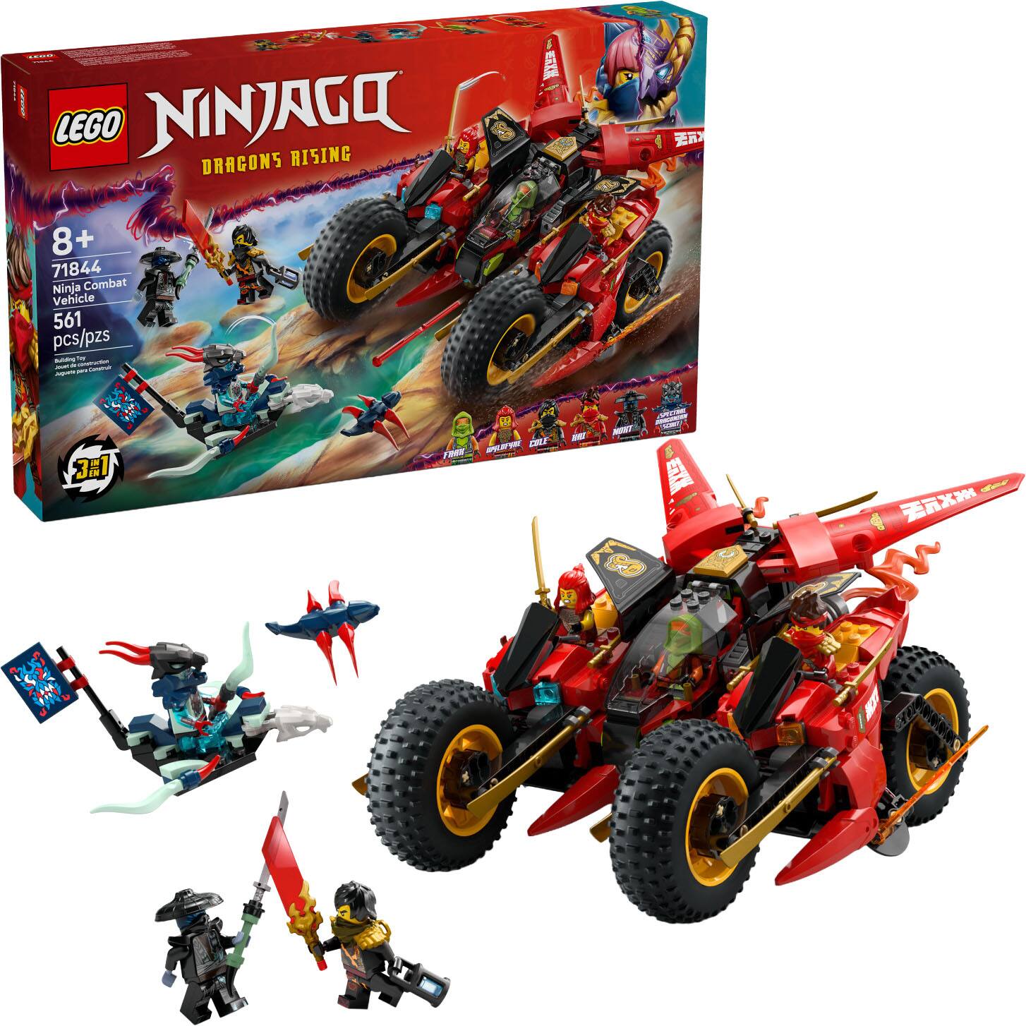 NINJAGO Ninja Combat Vehicle Building Toy 71844