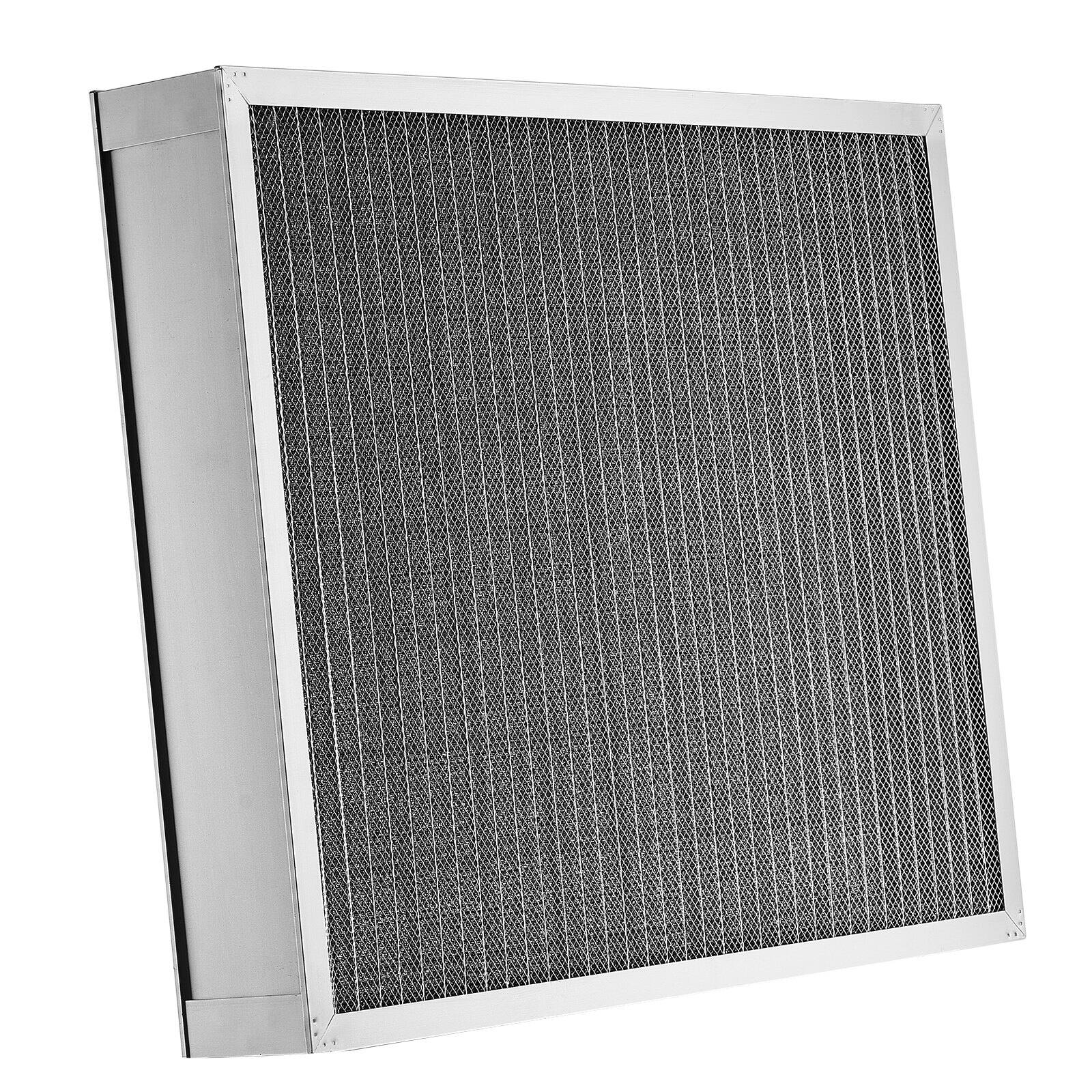 Alt View 9. Glintex - Electrostatic Air Filter, 20x25x4 inch Washable Reusable Aluminum HVAC Filter MERV 8, Long Life, Home Office Use - Silver.