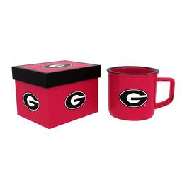 Evergreen Enterprises - Georgia Bulldogs 14oz. Ceramic Camp Cup with Gift Box - Multicolor