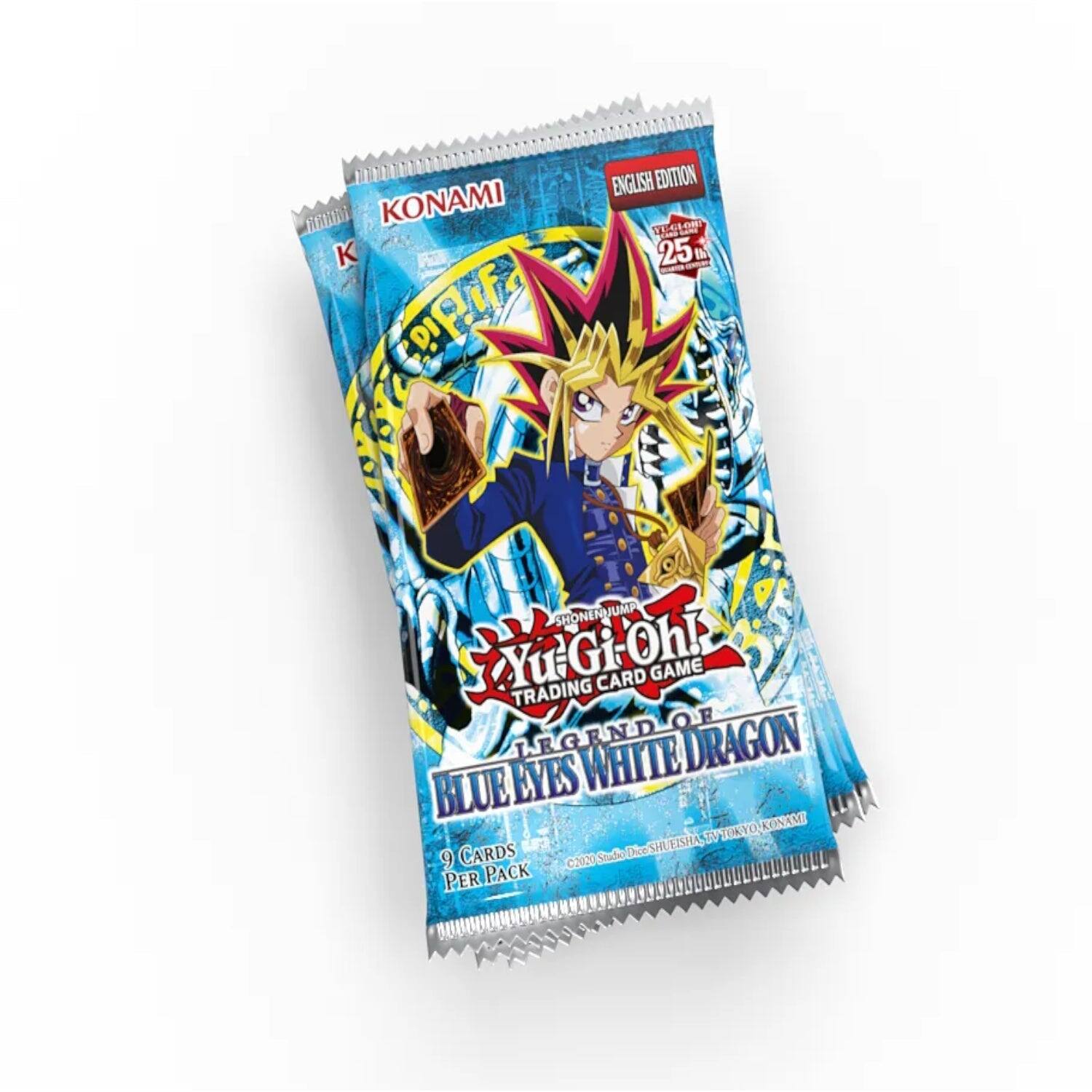 AAI KONAMI K PiF ENGLISH EDITION 25 IN SHONEN JUMA Yu-Gi-Oh! GAME TRADING CARD LEGEND OF BLUE EYES WHITE DRAGON KONAMI M 3y TUKYO CARDS Studio TmeSHITISHA 9 C2020 PER PACK