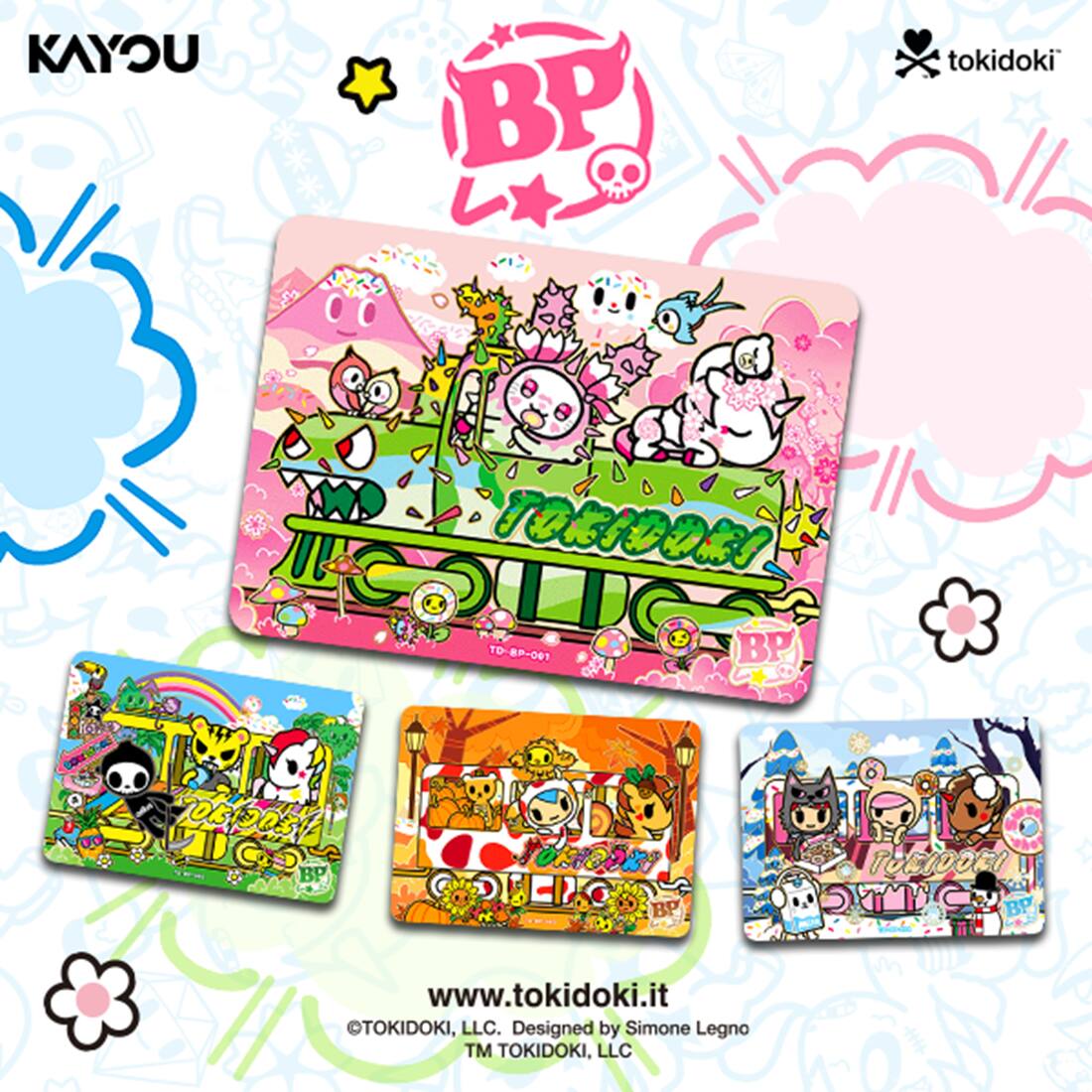 KAYOU  
BP  
tokidoki  
TOKIDOKI TD-8P-001 BP  
BP  
TOCIDORI  
www.tokidoki.it  
TOKIDOKI, LLC. Designed by Simone Legno TM TOKIDOKI, LLC