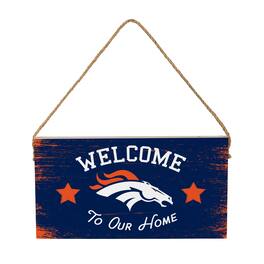 Evergreen Enterprises - 6" x 11" Welcome Home Wood Wall Sign with Rope Hanger - Multicolor