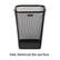 Alt View 13. Mind Reader - Mesh Trash Can, Waste Paper Basket, Square, Office, Metal Mesh, 9.75"L x 9.75"W x 12.25"H, Set of 4 - Black.