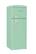 Angle. Unique Appliances - Classic Retro 7.5cu.ft Compact Top Freezer Refrigerator - Summer Mint Green.
