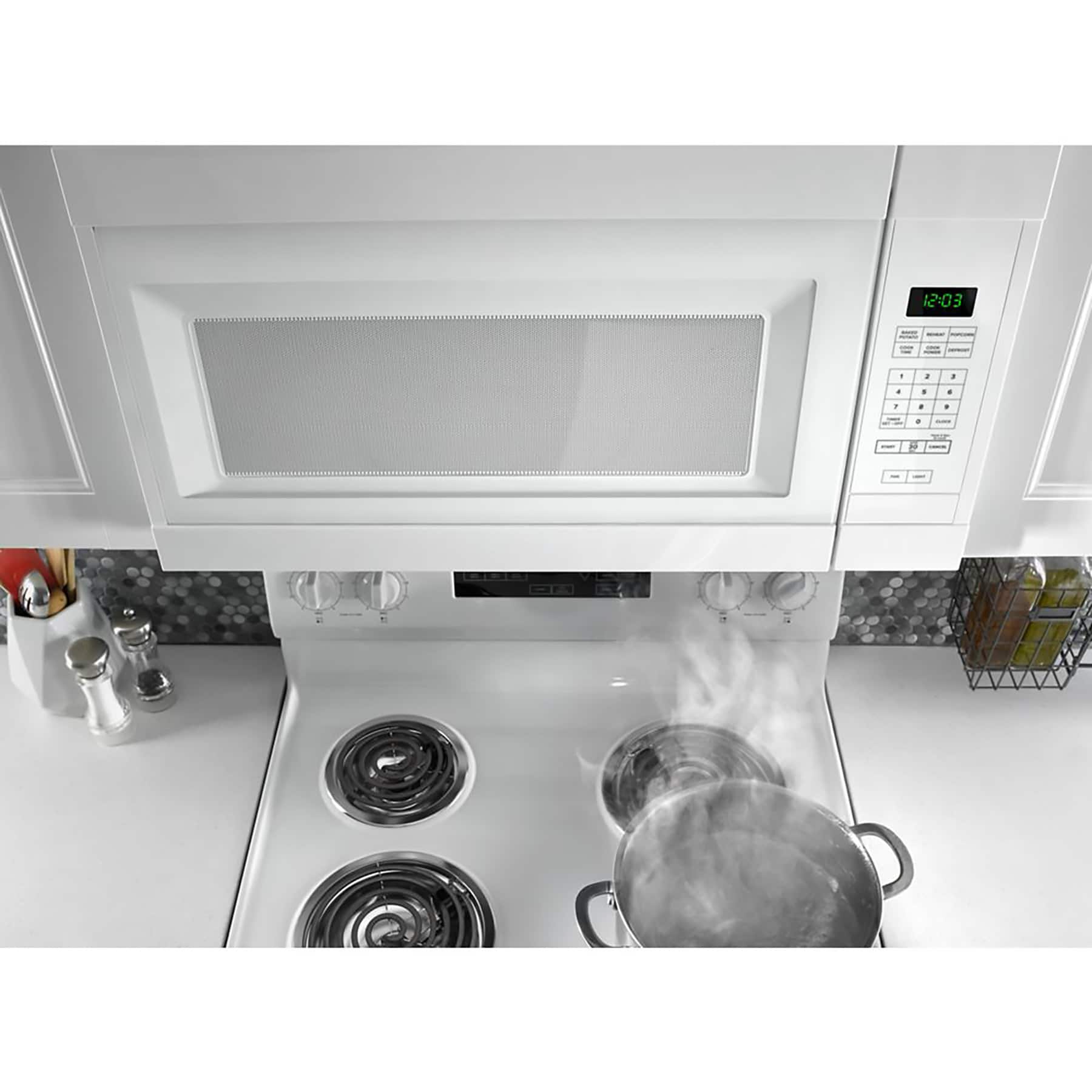 Alt View 13. Amana - 1.6 Cu. Ft. Over-the-Range Microwave - White.