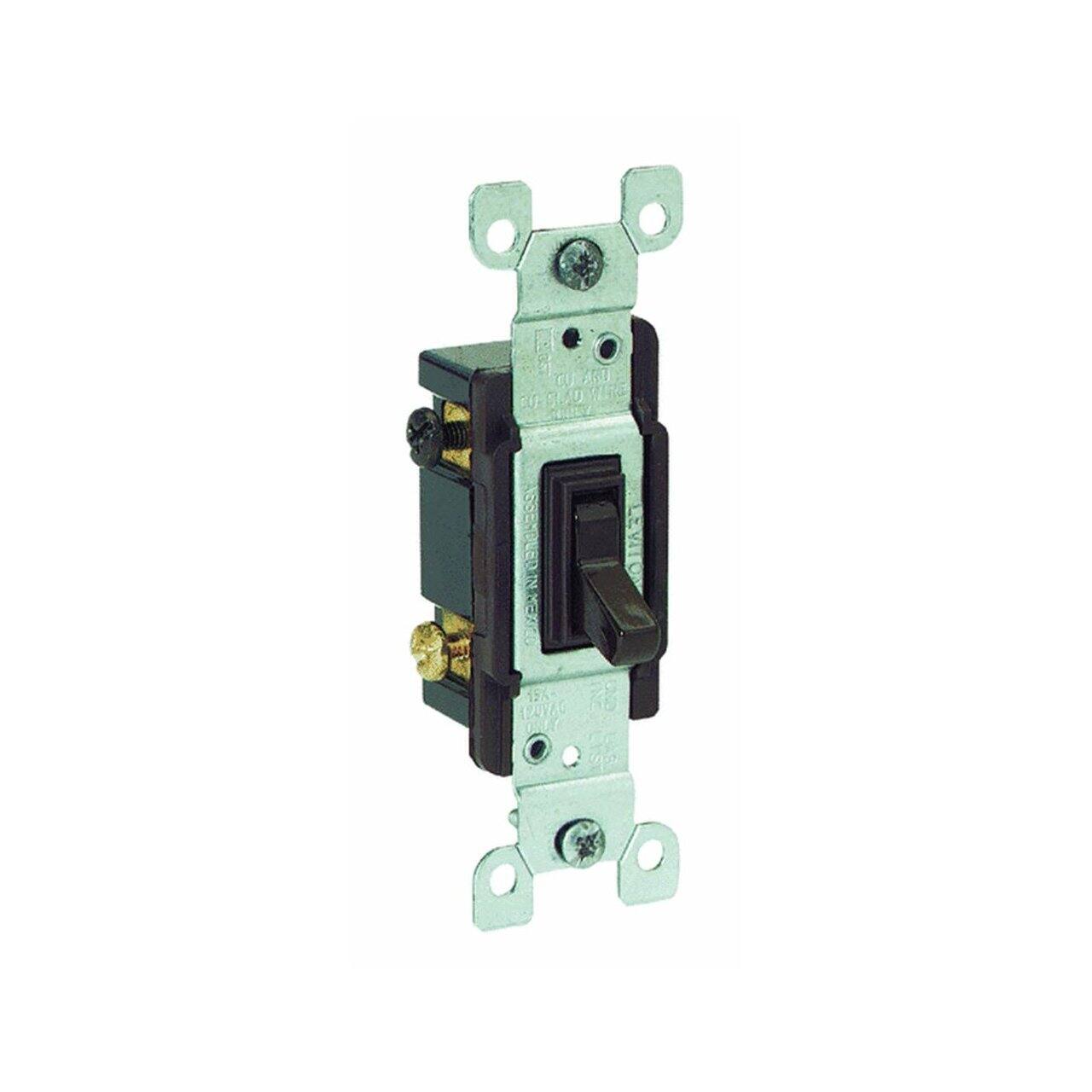 Leviton - Quiet 3-Way Fan Control Switch 15 Amp 120V - Brown