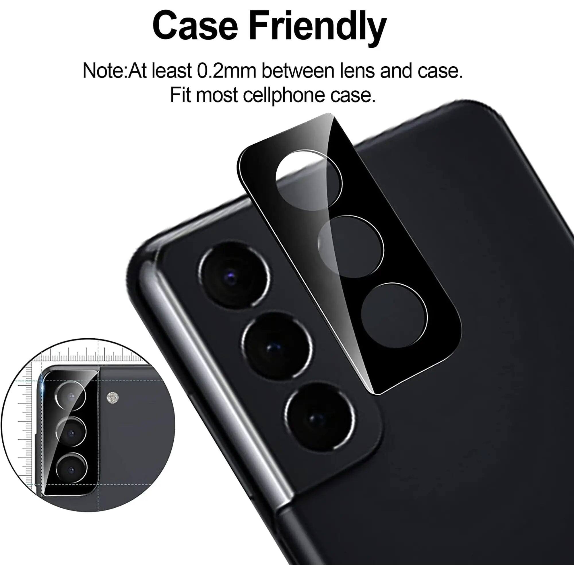 Case Friendly  
Note: At least 0.2mm between lens and case.  
Fit most cellphone case.