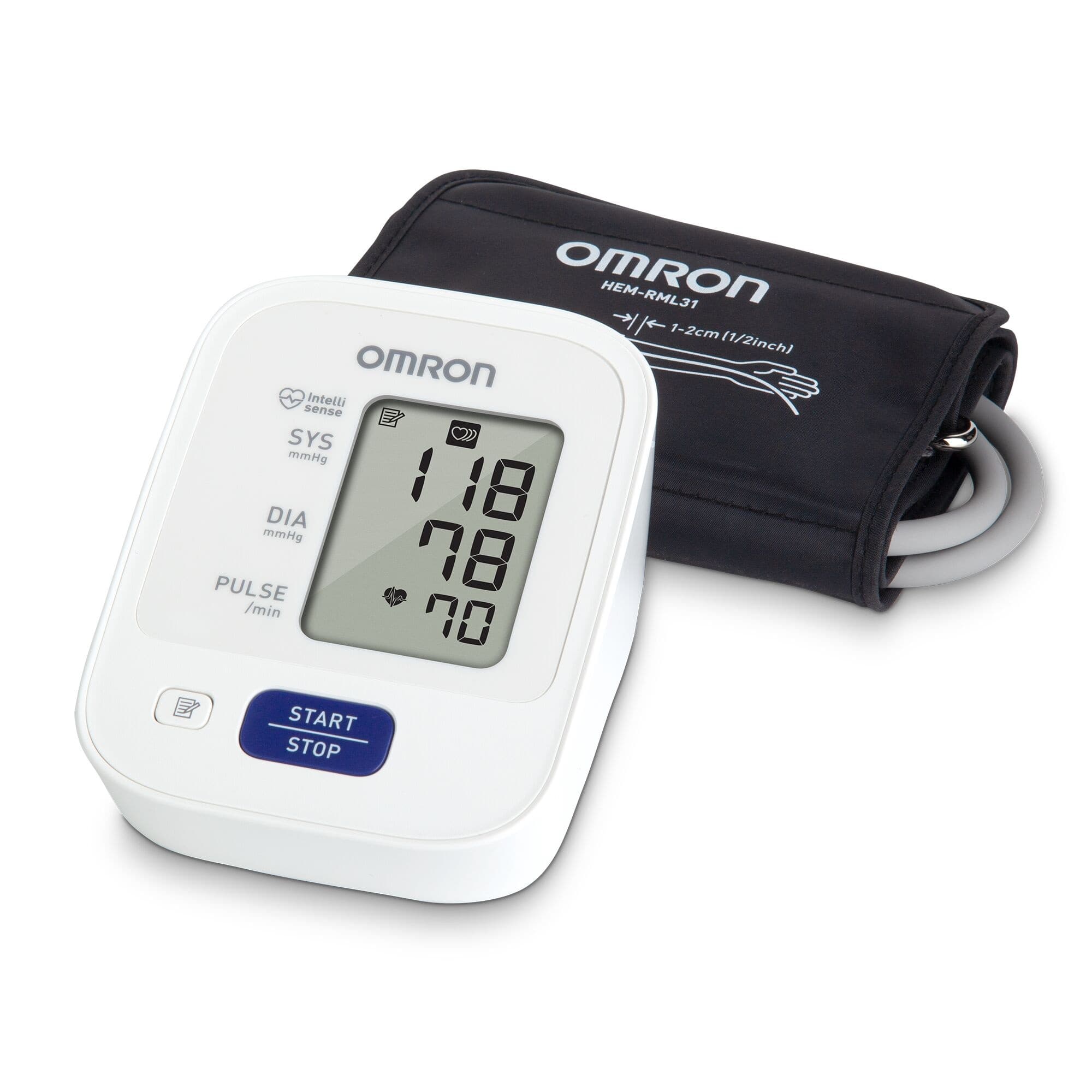 Alt View 14. Omron - 3 Series - Automatic Upper Arm Blood Pressure Monitor - Black/White.