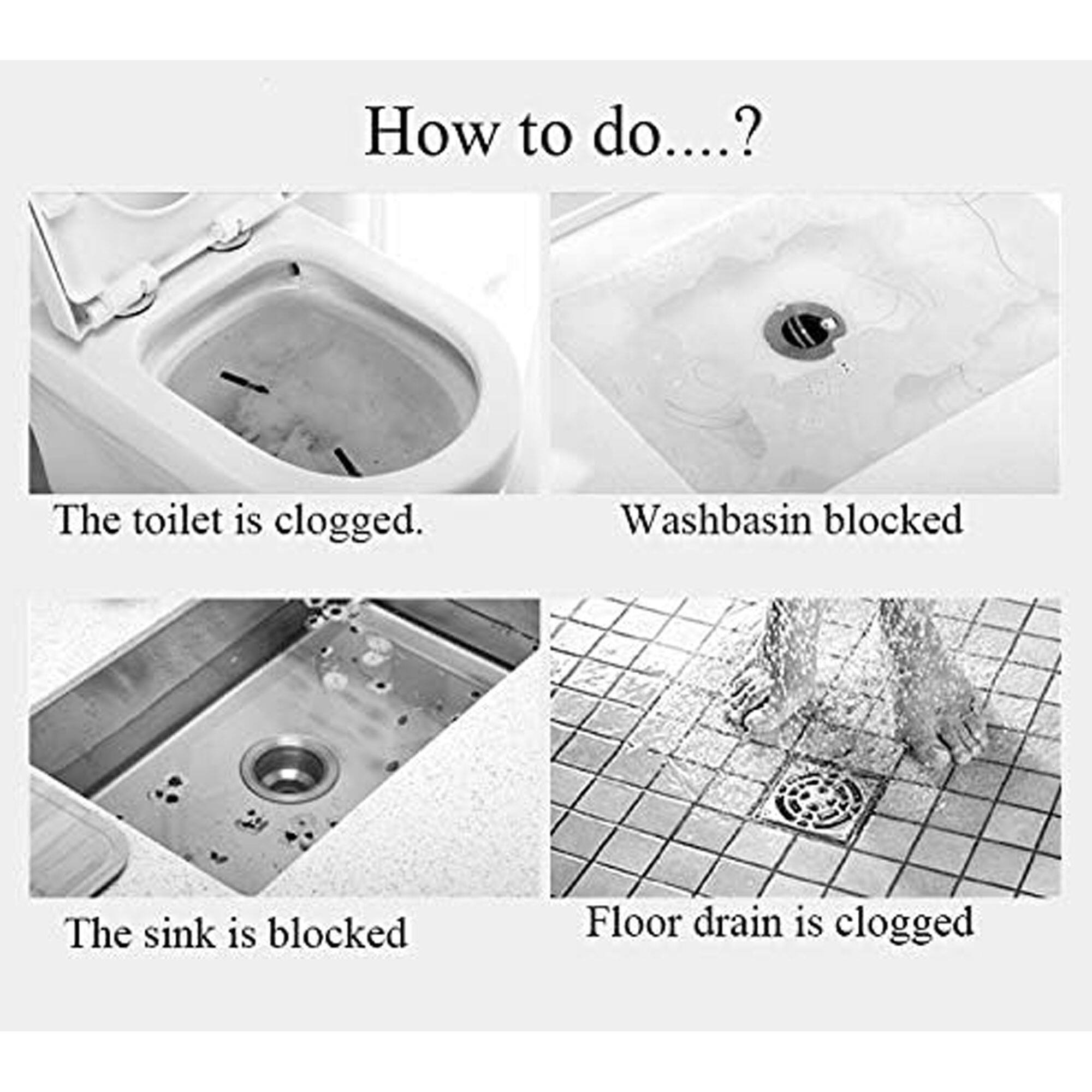 How to do....?

- The toilet is clogged.
- Washbasin blocked
- The sink is blocked
- Floor drain is clogged