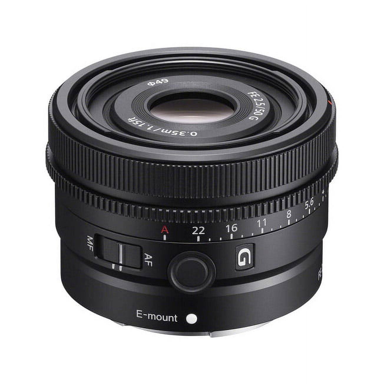 49 15ft | 0.35m / FE25/50G G /50 MF AF A - 22 | 16 | 11 | 8 | A | 5.6 | f E-mount