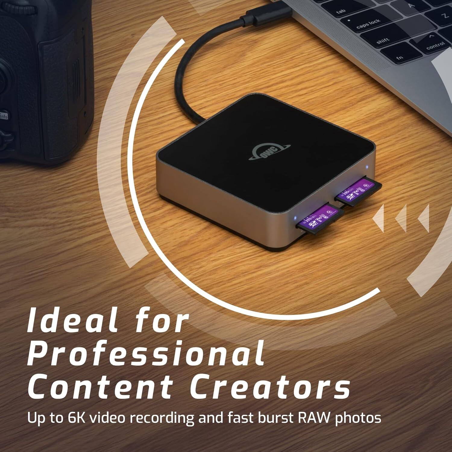 Ideal for Professional Content Creators  
Up to 6K video recording and fast burst RAW photos