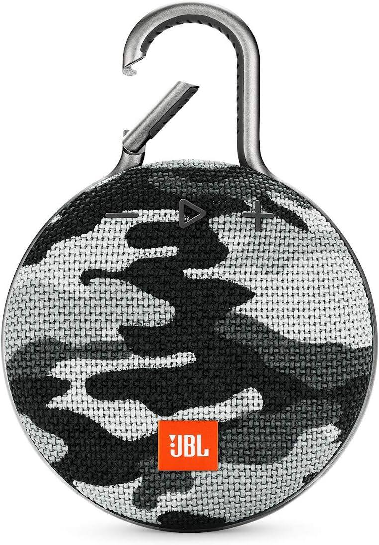 Front. JBL - JBL Clip 3, Black Camo - Waterproof, Durable & Portable Bluetooth Speaker Includes Noise-Cancelling Speakerphone.