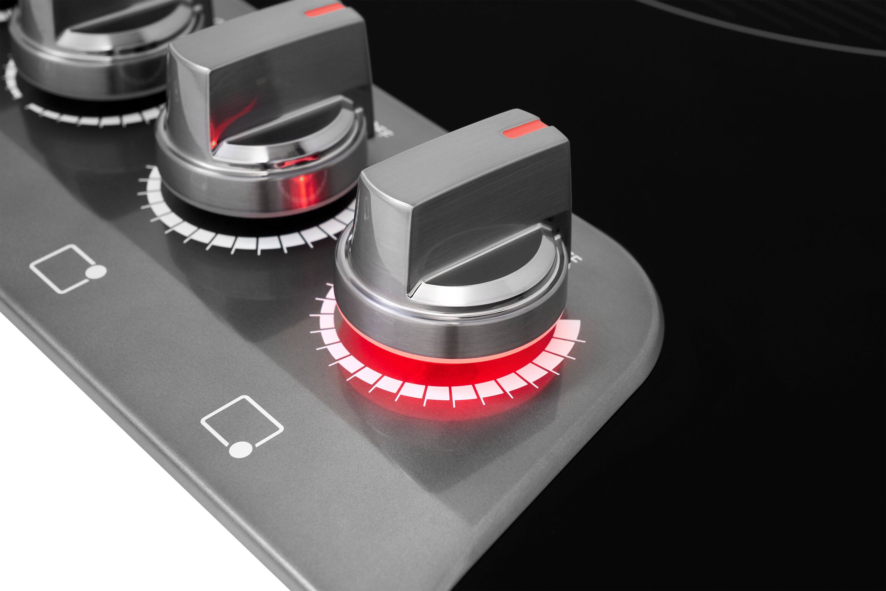 Alt View 3. Frigidaire - 36" Electric Cooktop - Black Stainless Steel.