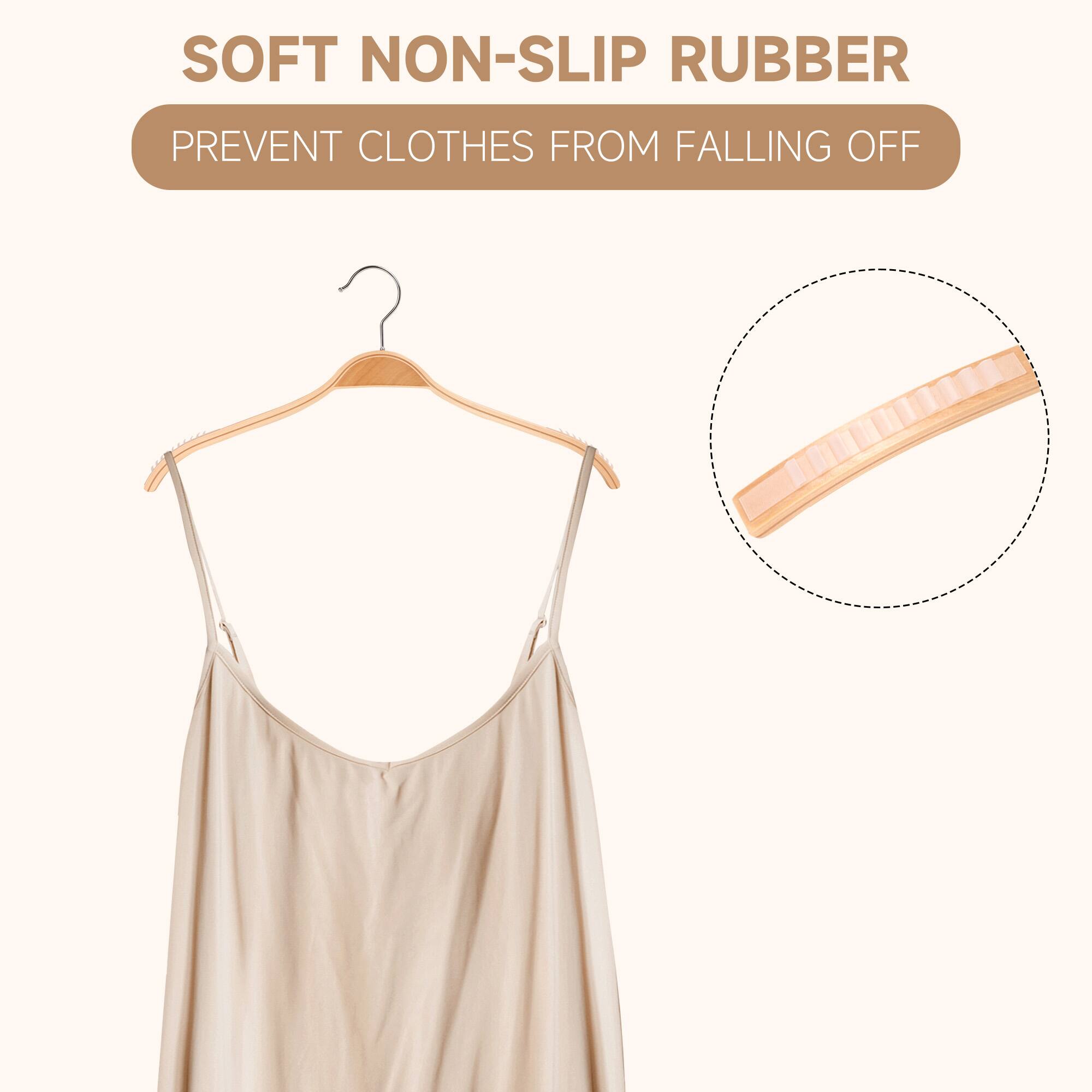SOFT NON-SLIP RUBBER  
PREVENT CLOTHES FROM FALLING OFF
