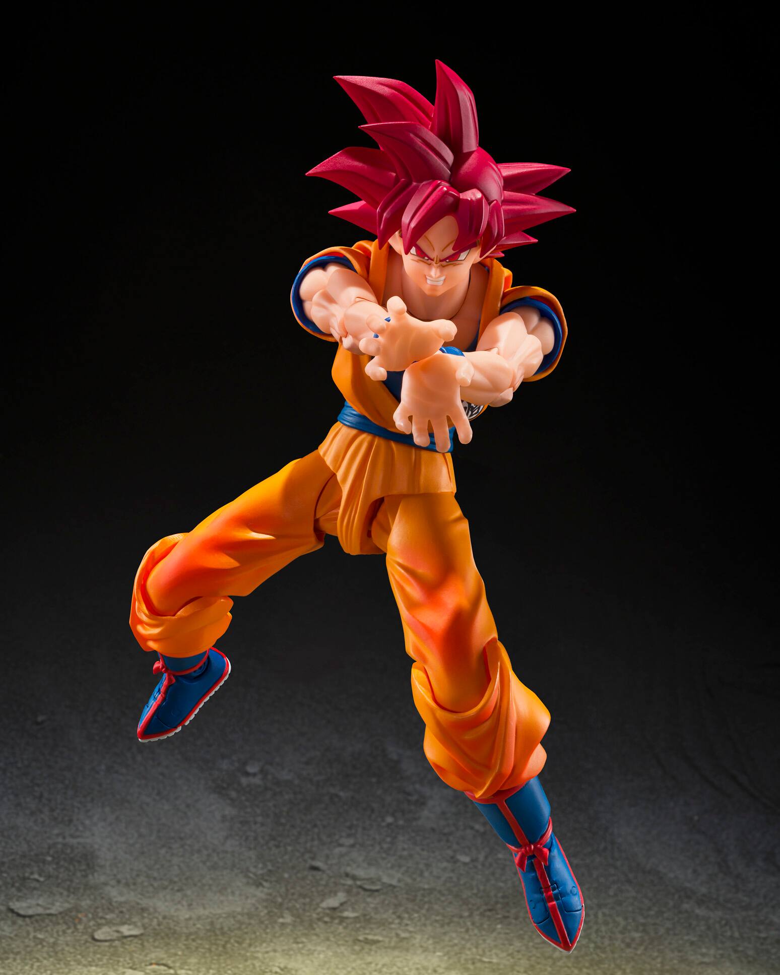 Alt View 1. Bandai - 5.5" Super Saiyan God Son Goku (God Aura) - Dragon Ball Super - Tamashii Nations S.H.Figuarts.