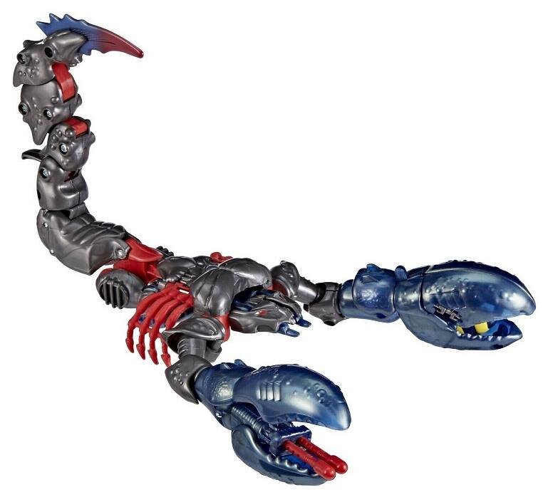 Alt View 4. Hasbro - Transformers Vintage Beast Wars Action Figure | Scorponok - Blue.