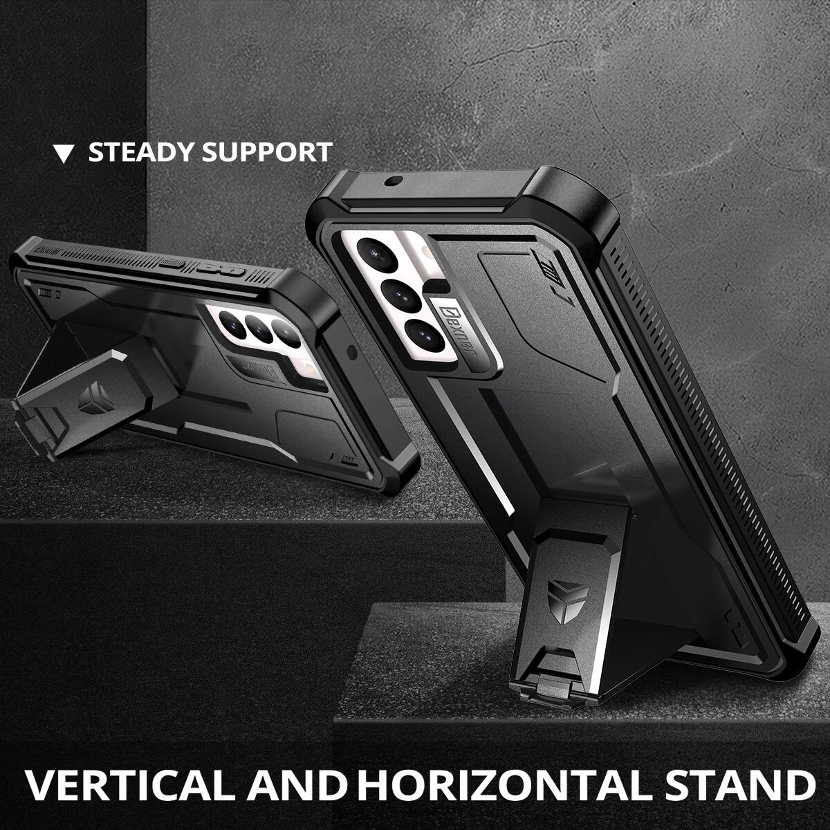 STEADY SUPPORT  
VERTICAL AND HORIZONTAL STAND