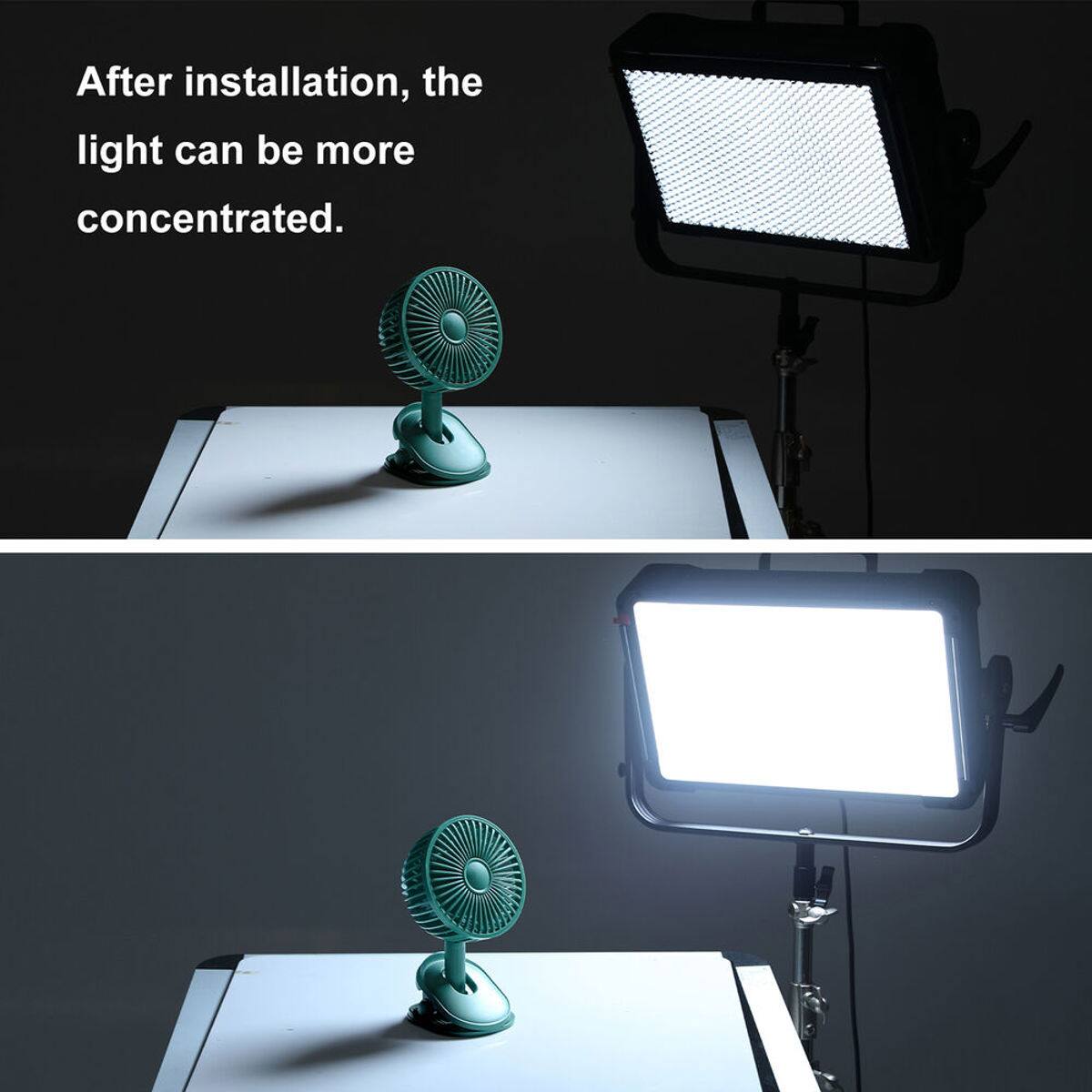 After installation, the light can be more concentrated.