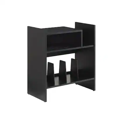 Front. Crosley Furniture - Portland Record Player Stand - Black.