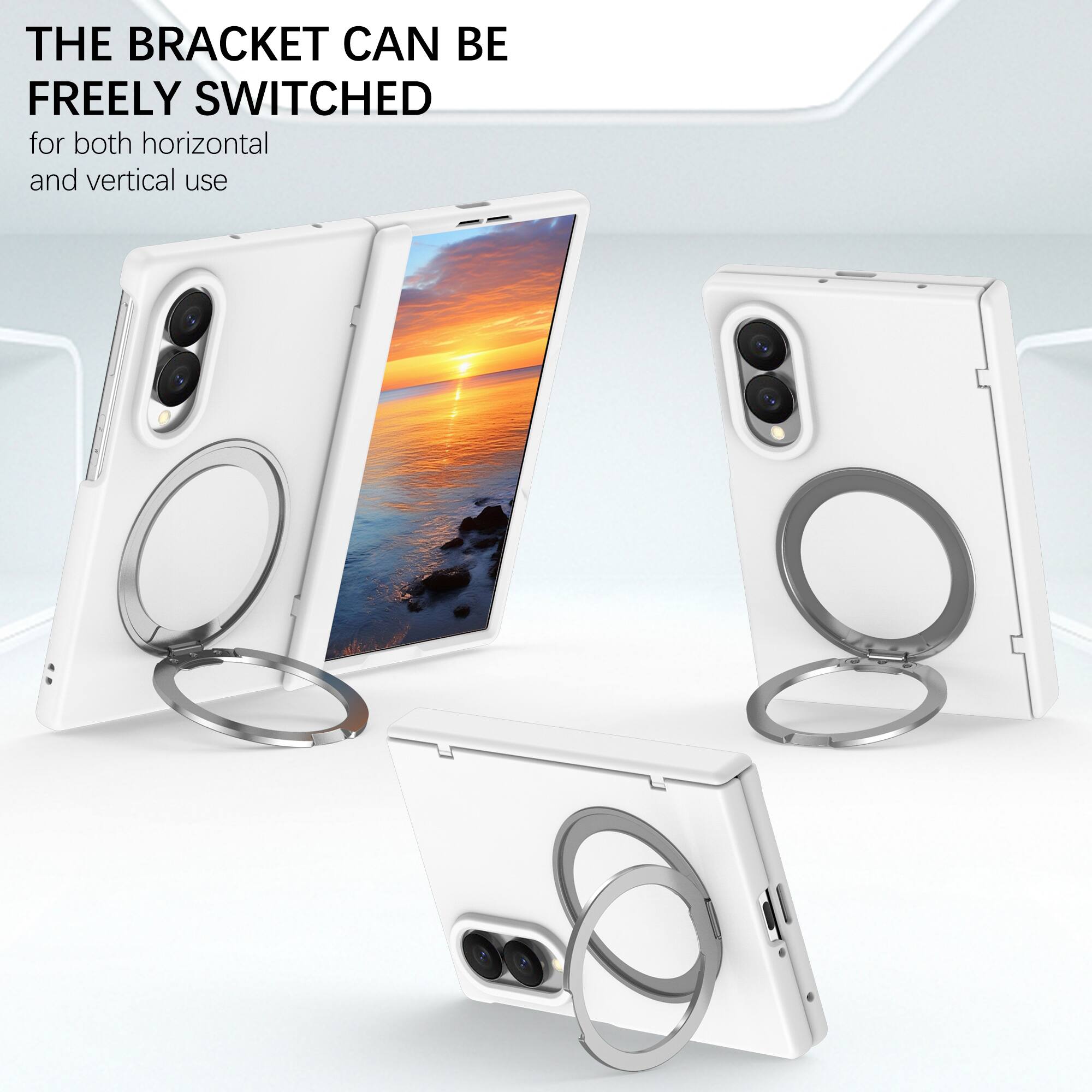 THE BRACKET CAN BE FREELY SWITCHED for both horizontal and vertical use