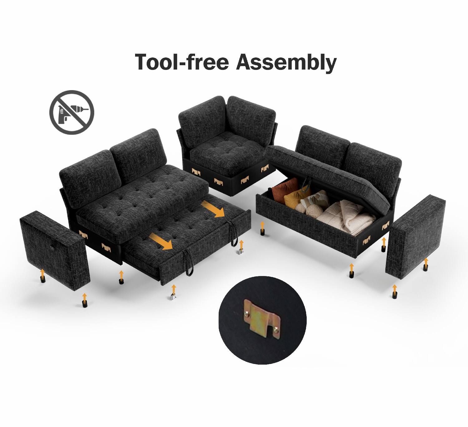 Tool-free Assembly