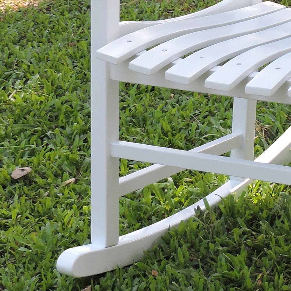 Alt View 2. Northbeam - Traditional Rocking Chair, White Painted - White.
