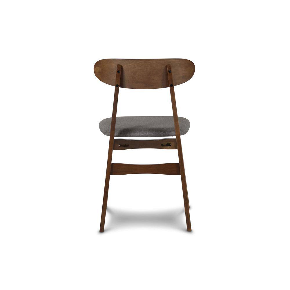 Alt View 4. New Classic Furniture - Morocco Dark Gray Solid Wood Dining Chair (Set of 6) - Grey.