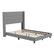 Alt View 1. Alamont Home - Hollis Full Size Upholstered Platform Bed with Wingback Headboard - Gray.