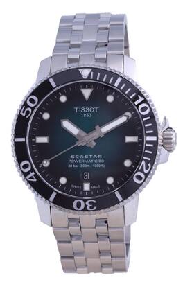 Tissot - T-Sport Seastar 1000 Powermatic 80 Diver's Automatic T120.407.11.091.01 T1204071109101 300M Men's Watch - Green