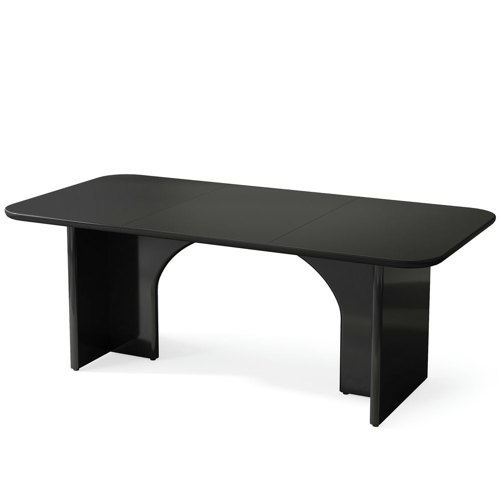 Kadyn - Study Writing Desk, Computer Desk,63-Inch Executive Desk, Modern Computer Desk with Arch Design Legs - Black