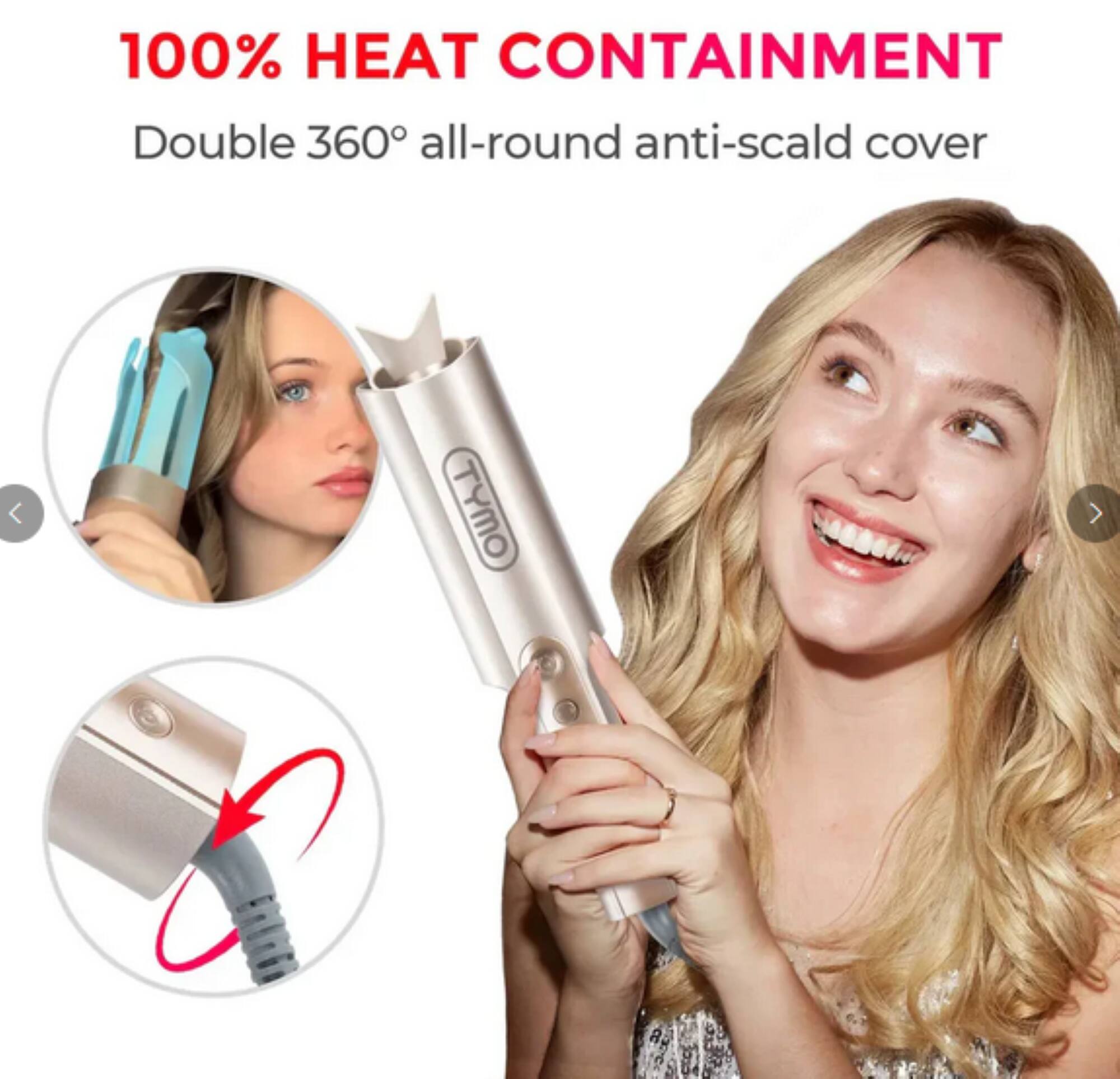 100% HEAT CONTAINMENT  
Double 360° all-round anti-scald cover