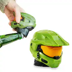 Front. Halo - Halo Master Chief Helmet Bottle Opener - Green.