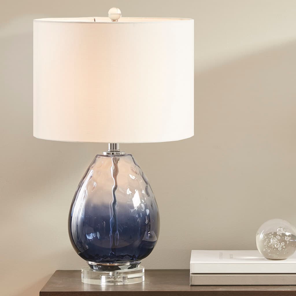 Angle. Luckbyte - Ombre Glass Table Lamp.