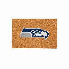 Evergreen Enterprises - Seattle Seahawks 24" x 36" Outdoor Team Logo Coir Mat - Brown