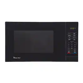 Magic Chef - 1000 Watt 1.1 Cubic Feet Digital Touch Countertop Microwave, Black - Black (1.1 cu. ft.)