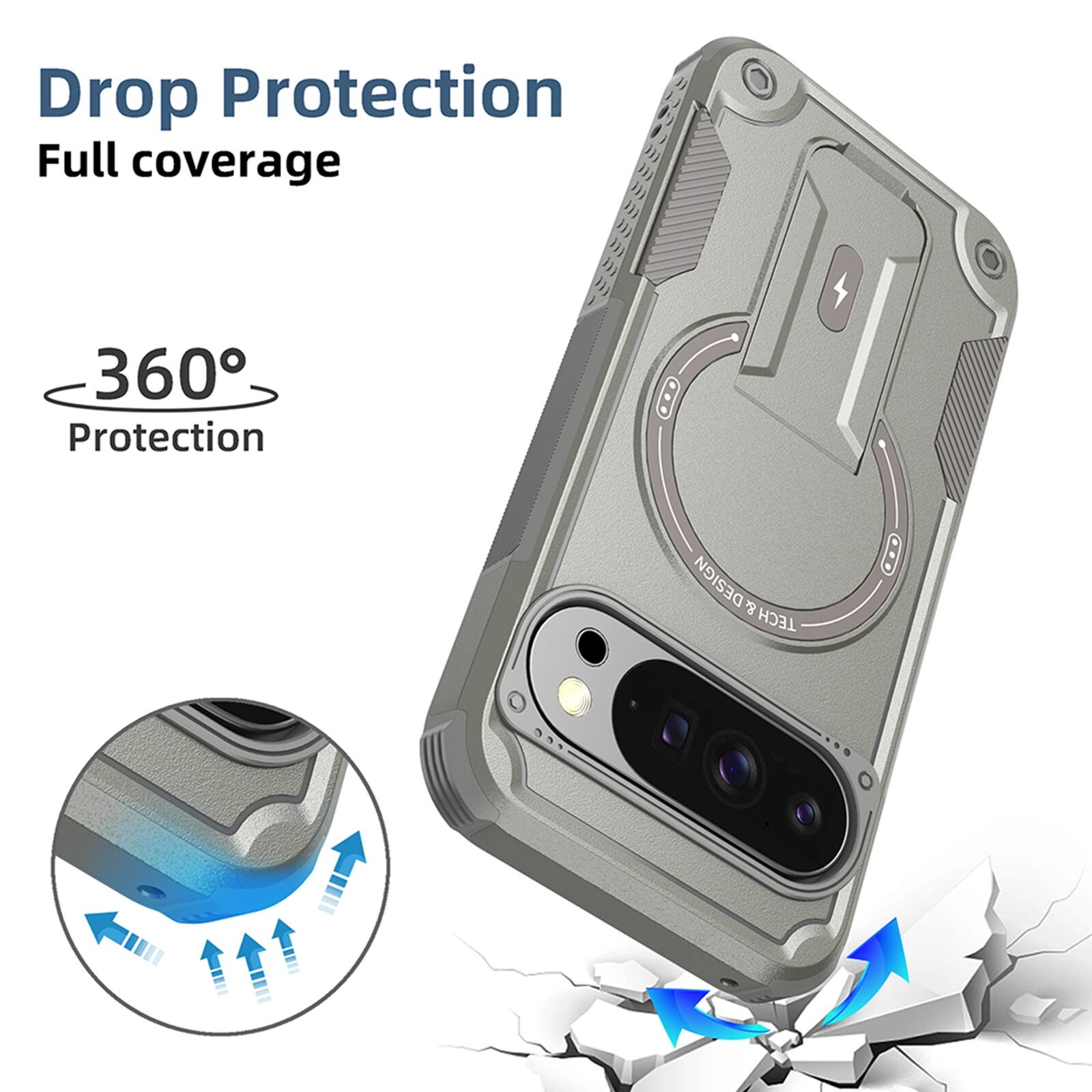 Drop Protection  
Full coverage  
360° Protection
