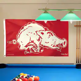 WinCraft - Arkansas Razorbacks College Vault Logo Deluxe Single-Sided 3' x 5' Flag - Multicolor