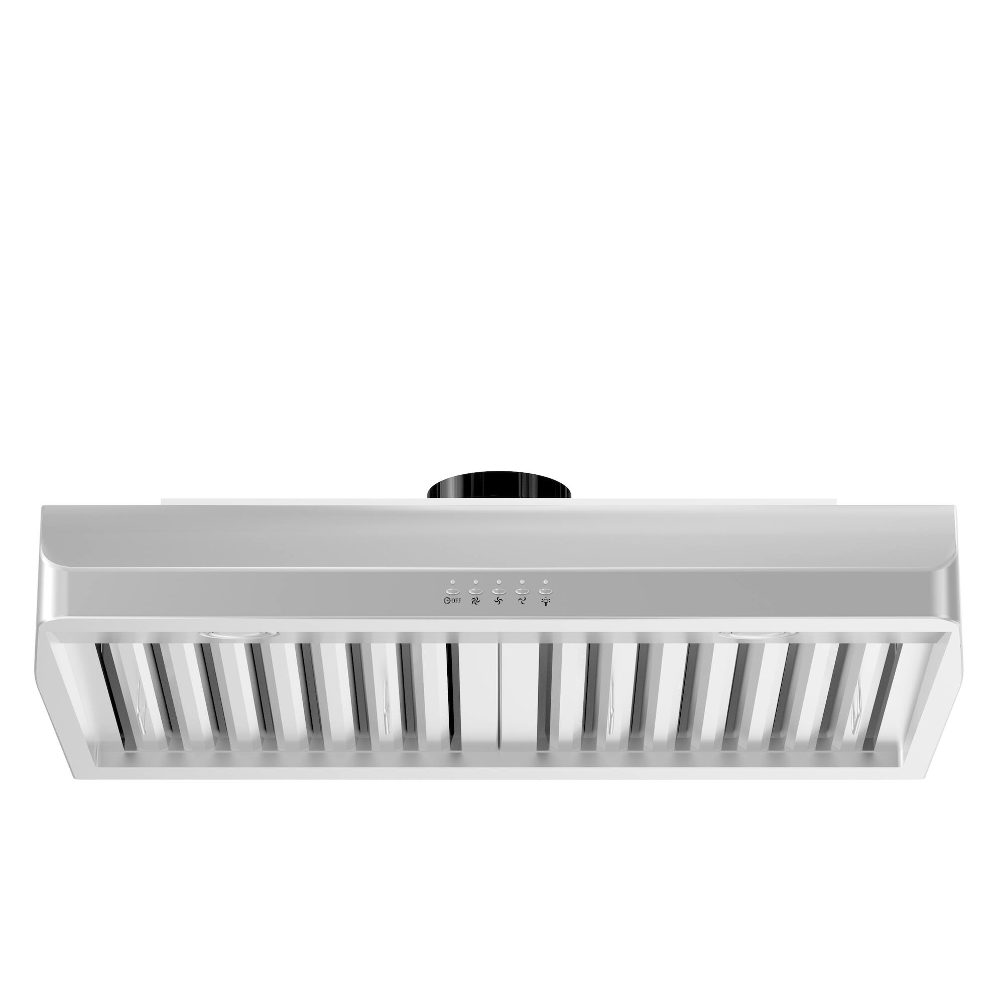 Angle. ZLINE - 30" Under Cabinet Range Hood in Stainless Steel (625-30) - Silver.