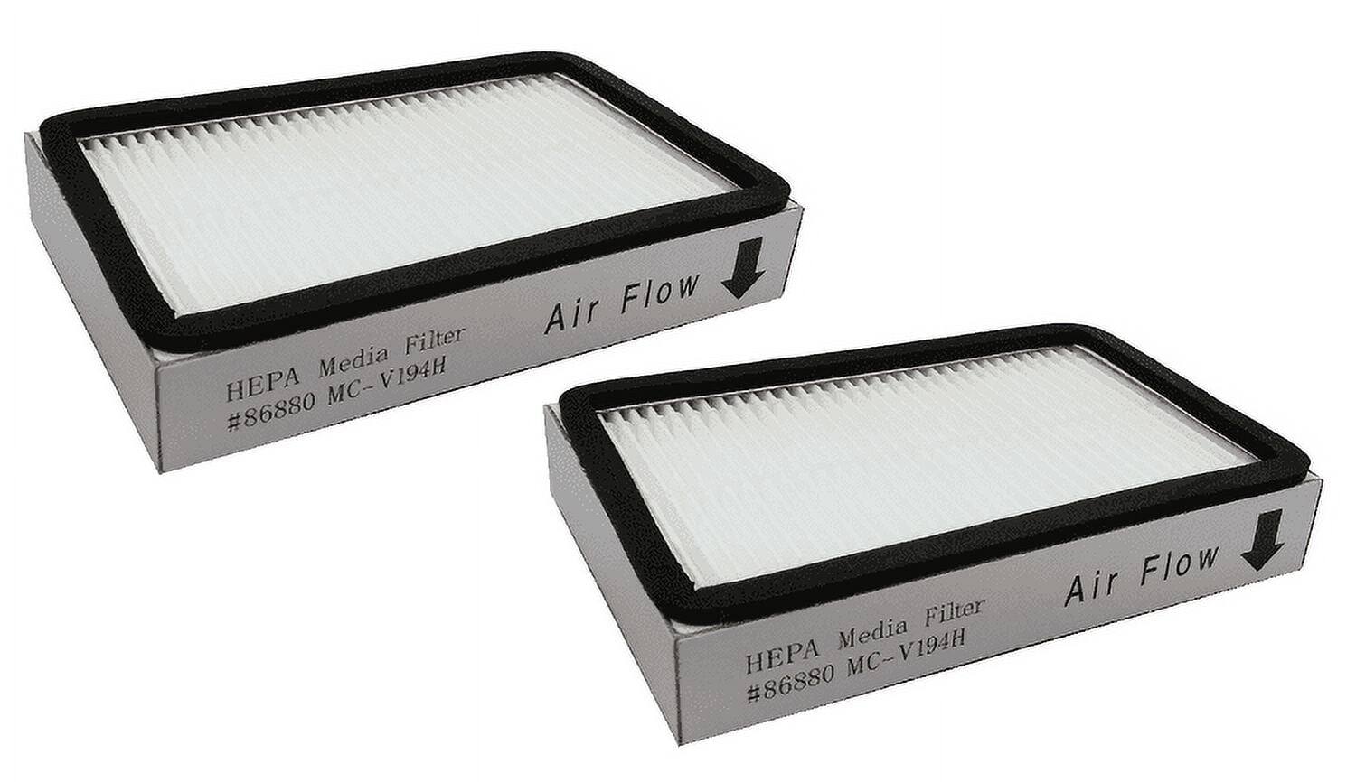 HEPA Media Filter  
#86880 MC-V194H  

Air Flow