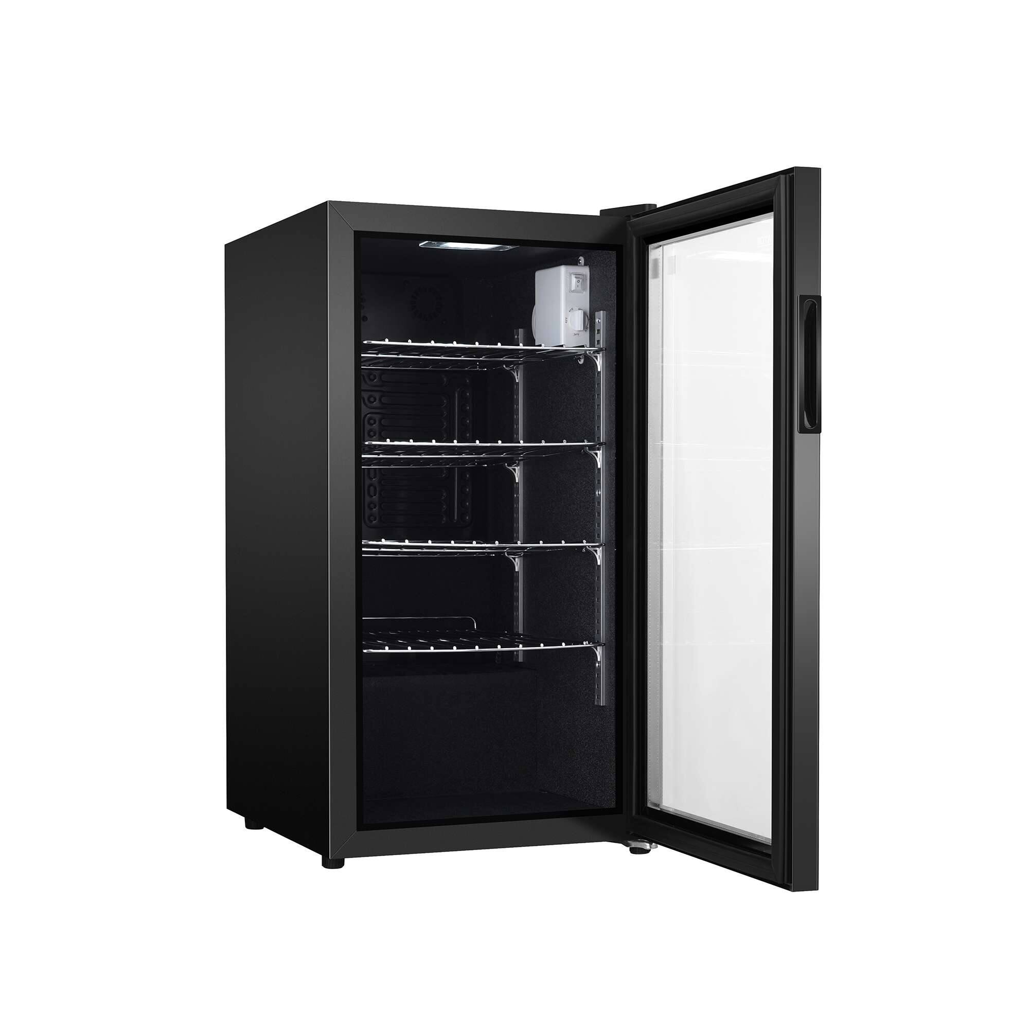 Alt View 1. Equator - Equator 18" 3.2 cf. 117 Cans Beverage Refrigerator Compact Mini Fridge 33.8°F - 50°F Anti UV Door 110V Compressor - Black.