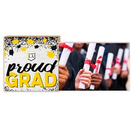 Jardine - Cal State-Los Angeles Golden Eagles 5" x 10.5" Proud Grad Floating Frame - White