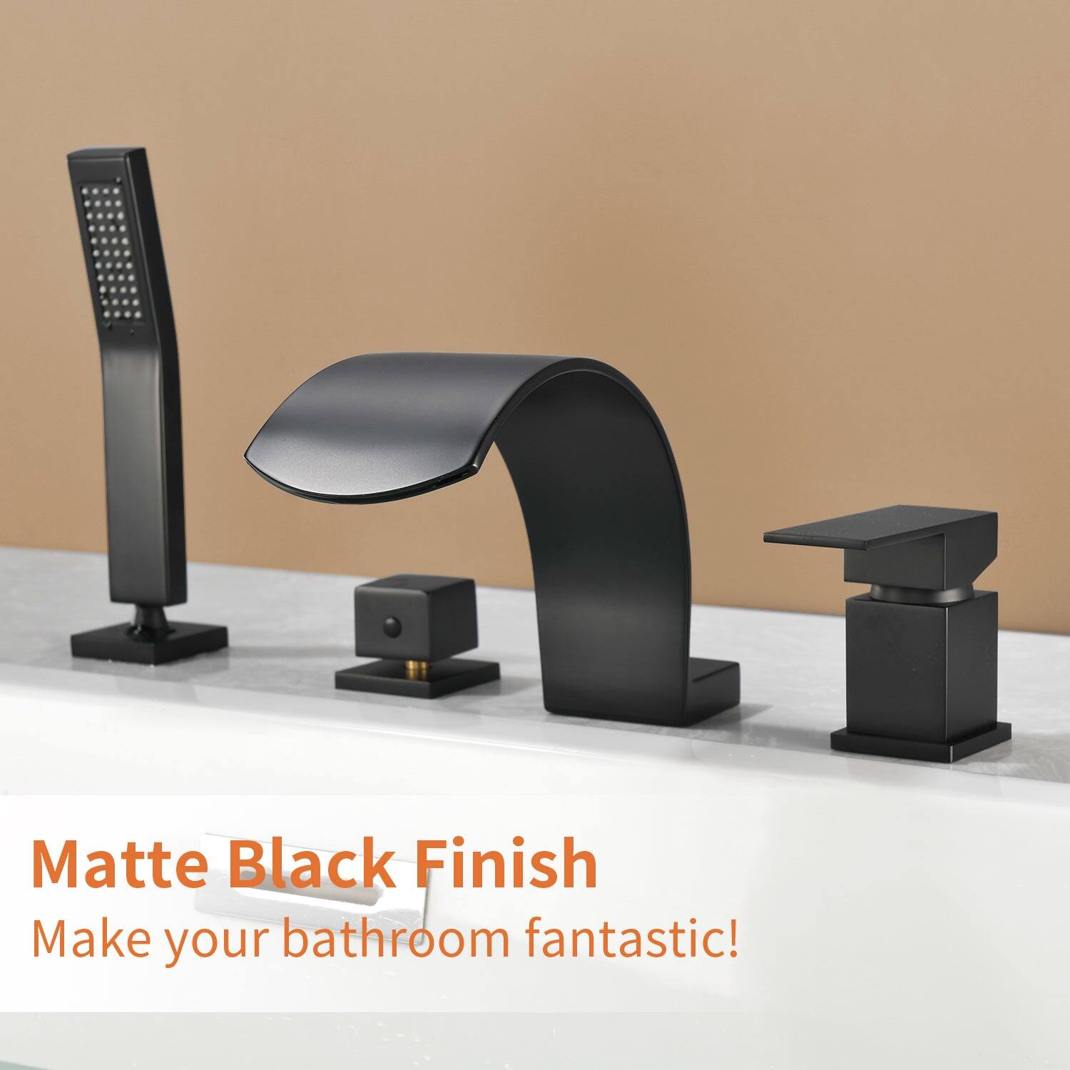 Matte Black Finish  
Make your bathroom fantastic!