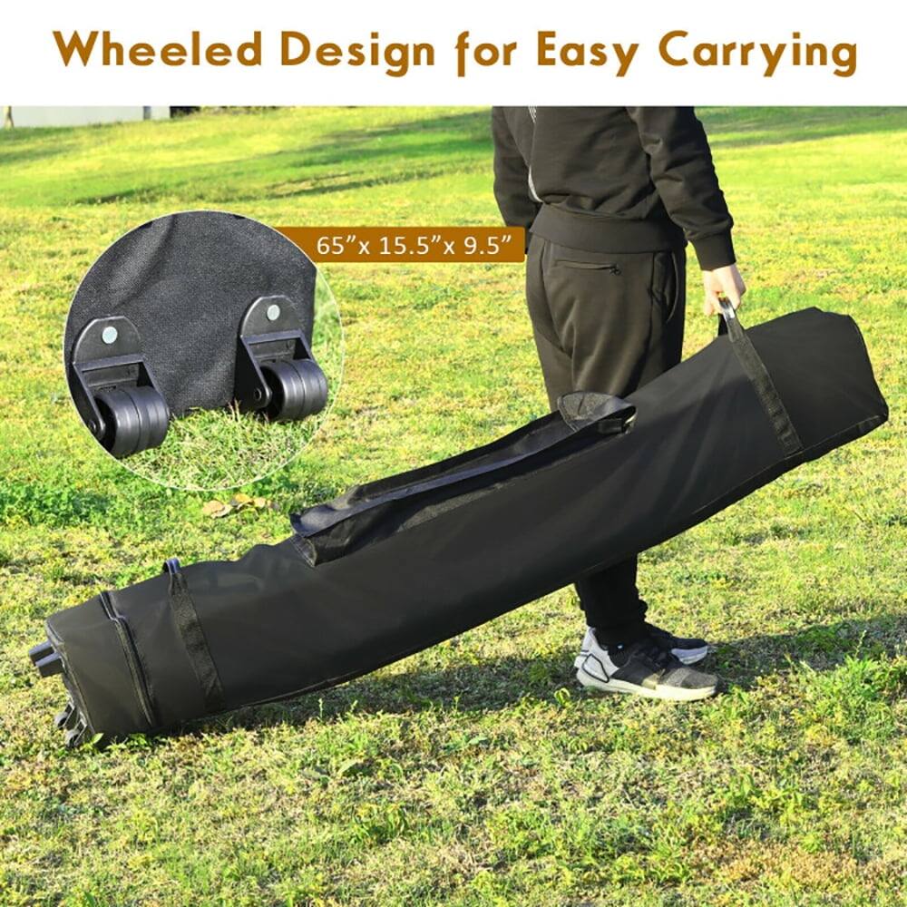 Wheeled Design for Easy Carrying  
65" x 15.5" x 9.5"