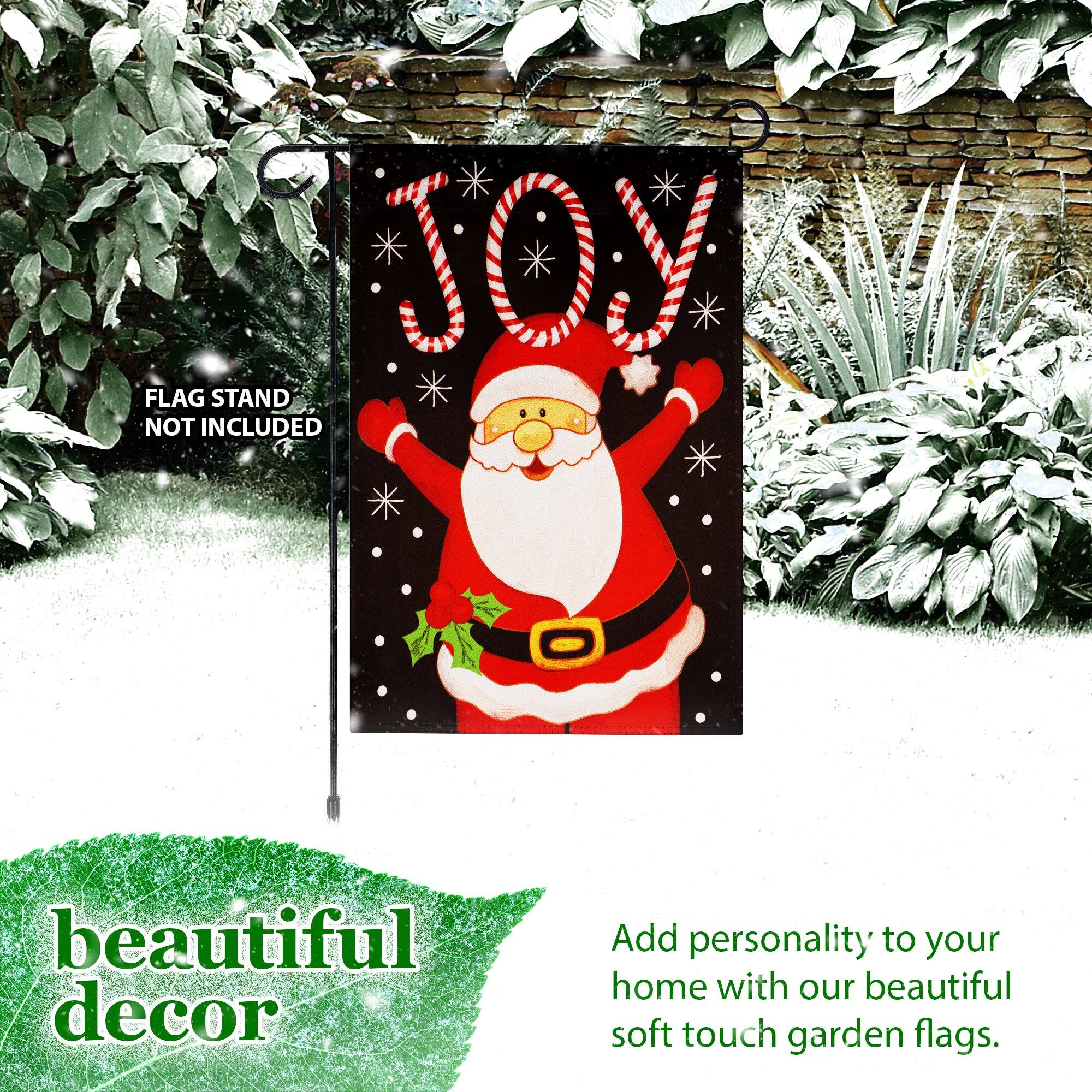 JOY FLAG STAND NOT INCLUDED

beautiful decor

Add personality to your home with our beautiful soft touch garden flags.