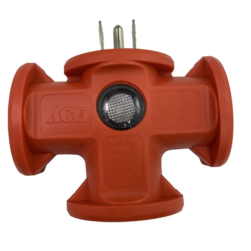 ProjeX - Grounded 3 outlets Triple Tap Adapter 1 pk