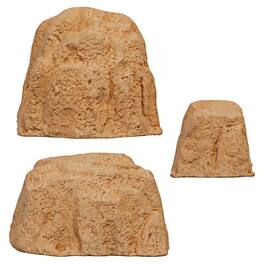 Sunnydaze - 3-Piece Faux Landscape Rock Set - Sand
