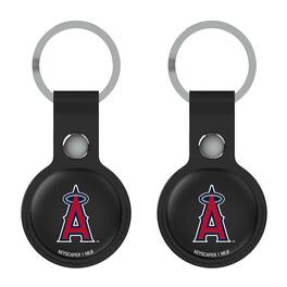 Keyscaper - Los Angeles Angels Two-Pack AirTag Holders - No Size - Black
