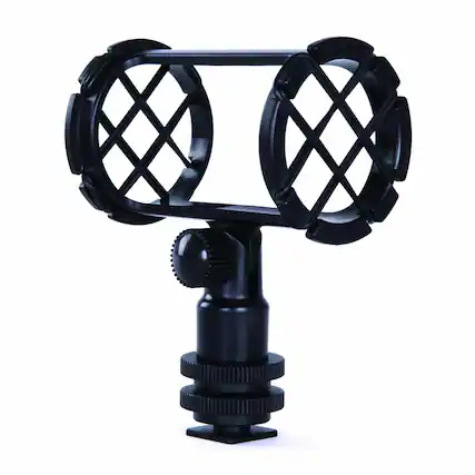 Front. MOVO - Movo SMM1 Camera Shoe Shockmount for Shotgun Microphones 19-25mm in Diameter.